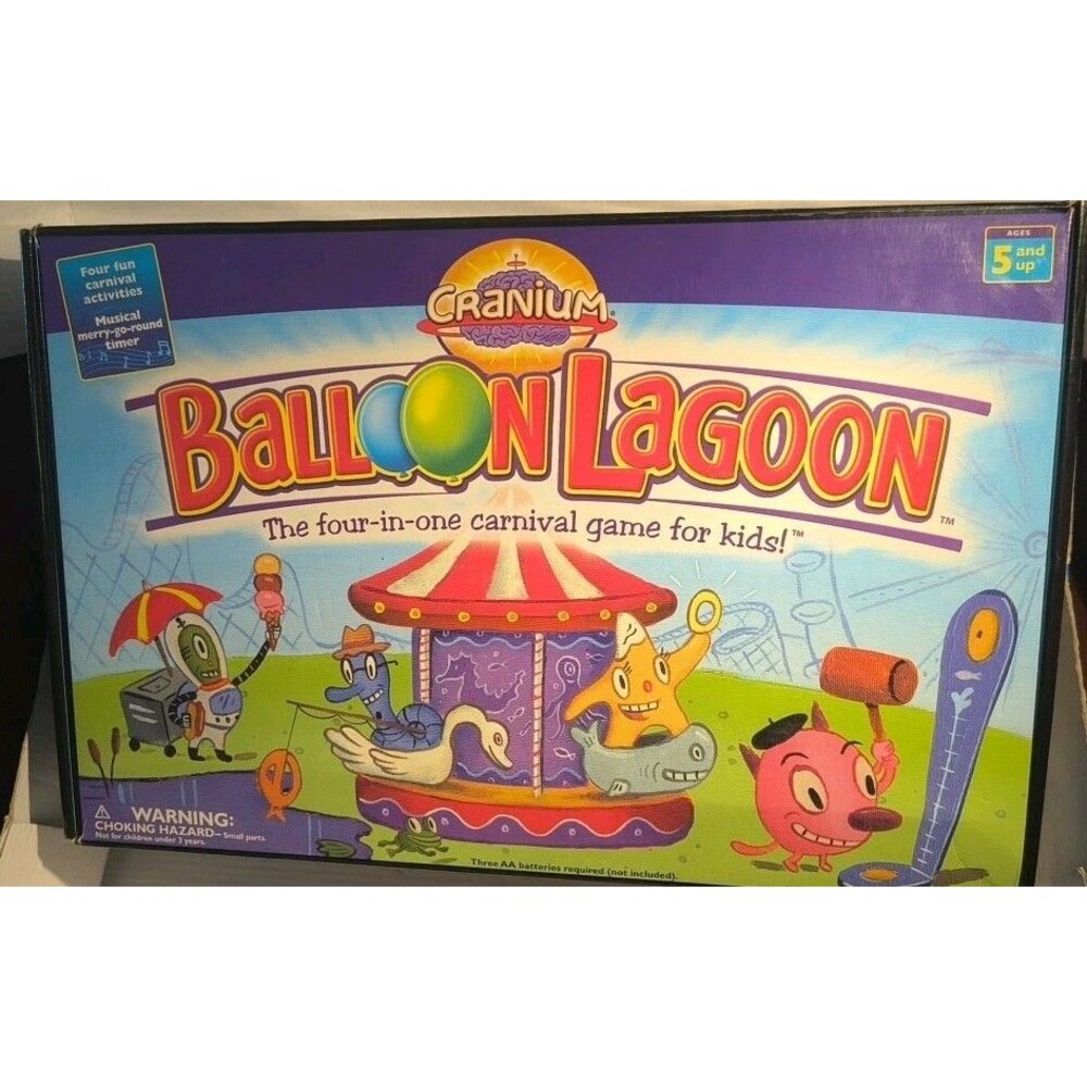 Cranium Balloon Lagoon Family Fun Carnival Game WORKS COMPLETE 2004 Kids TESTED